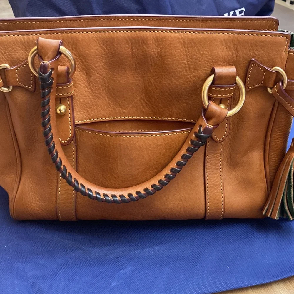 Dooney & Bourke Tan Leather Satchel